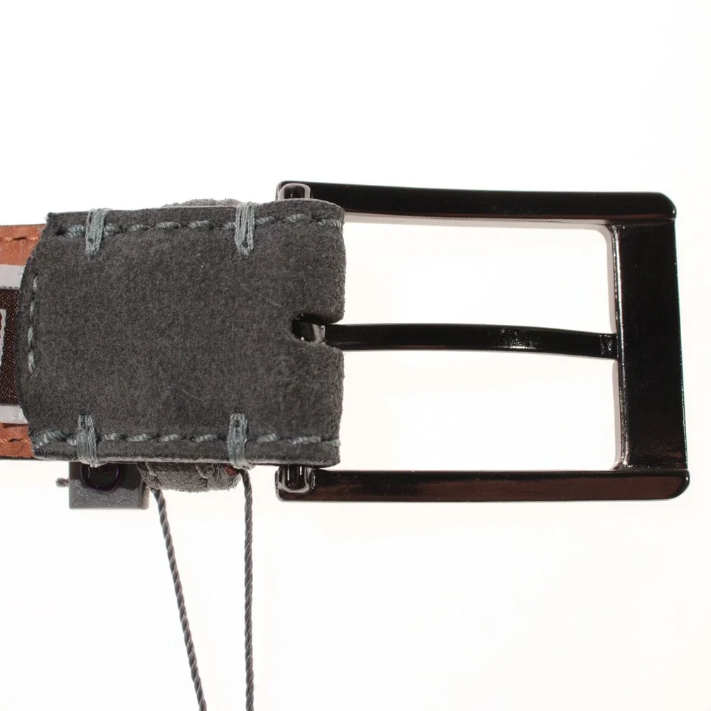 Trafalgar NWT Classic Belt Size 85 (34) in Solid Gray Suede Leather